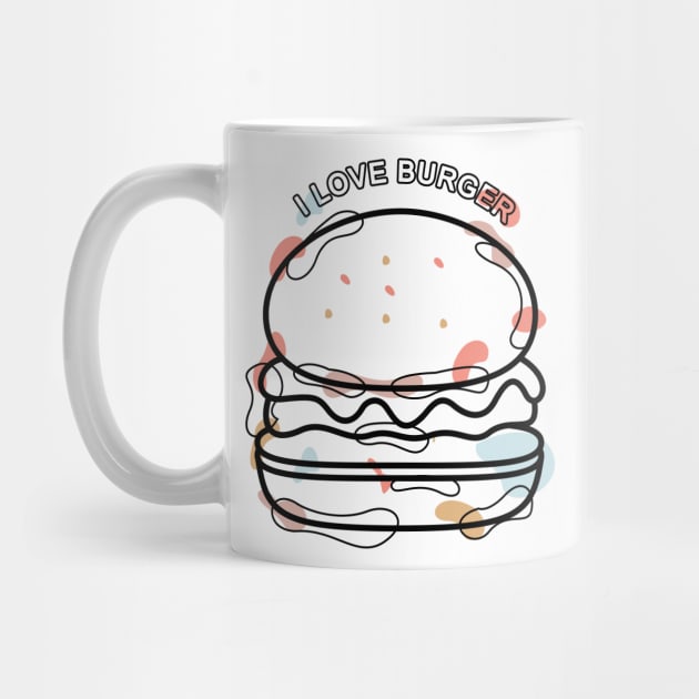 i love burger design by bamsparkyu